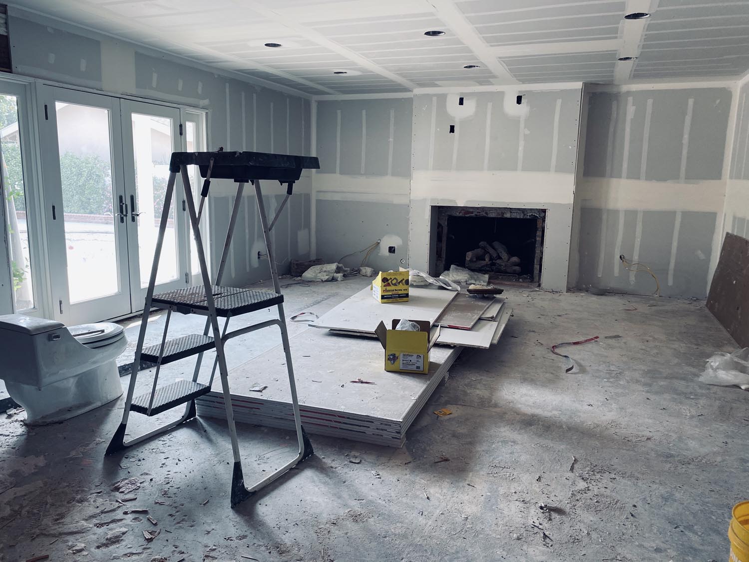 Family Room Reconstruction in Anaheim, California