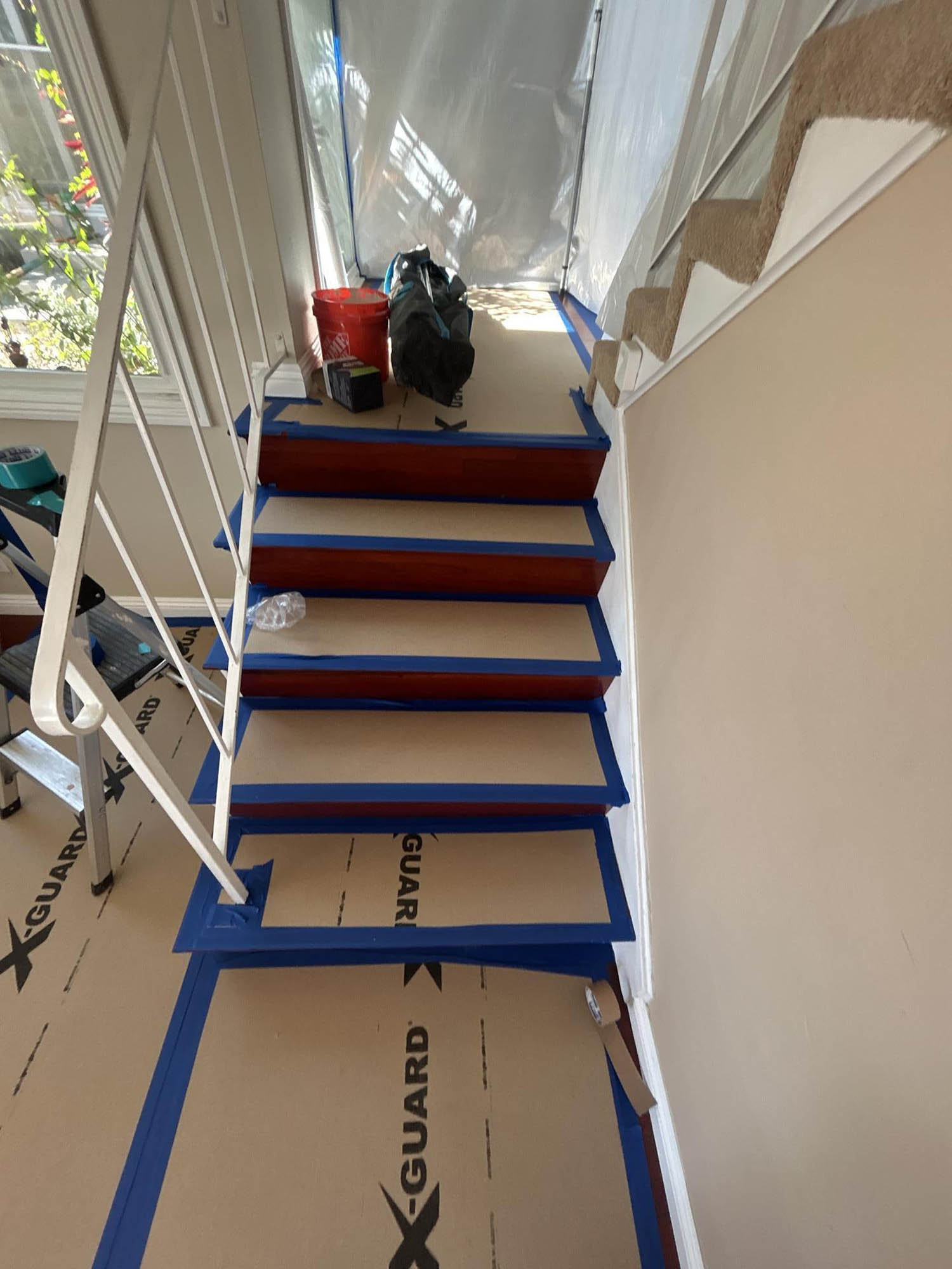 Floor Protection on Stairs