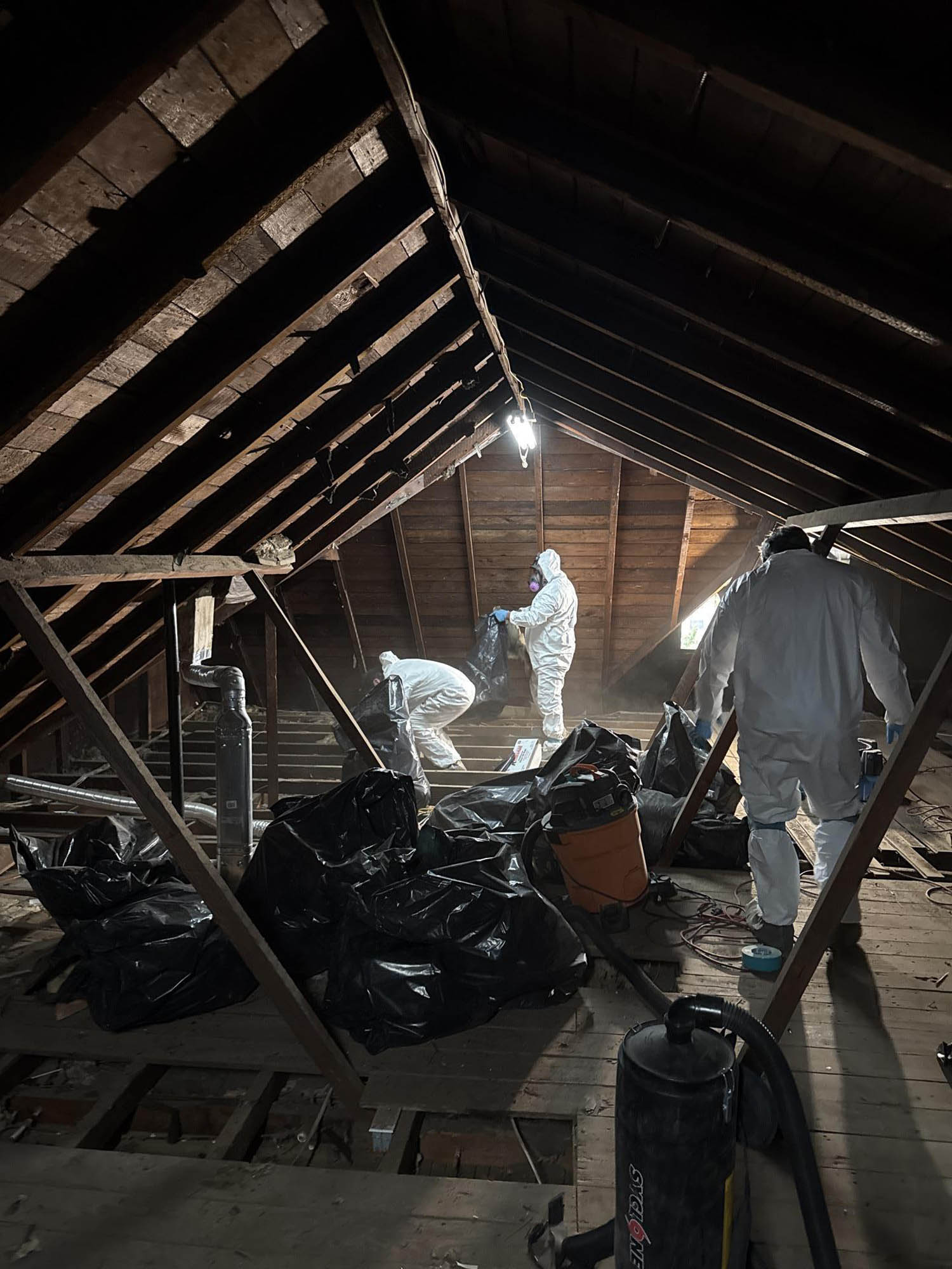 Smoke Damage in Attic Cleanup