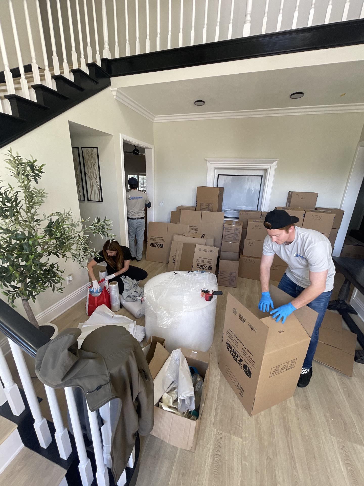 packout and cleaning